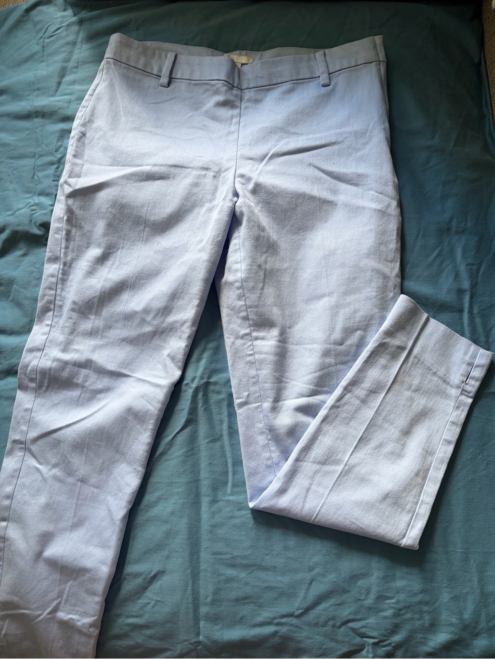 H&M Pale Blue Slim Dress Trousers